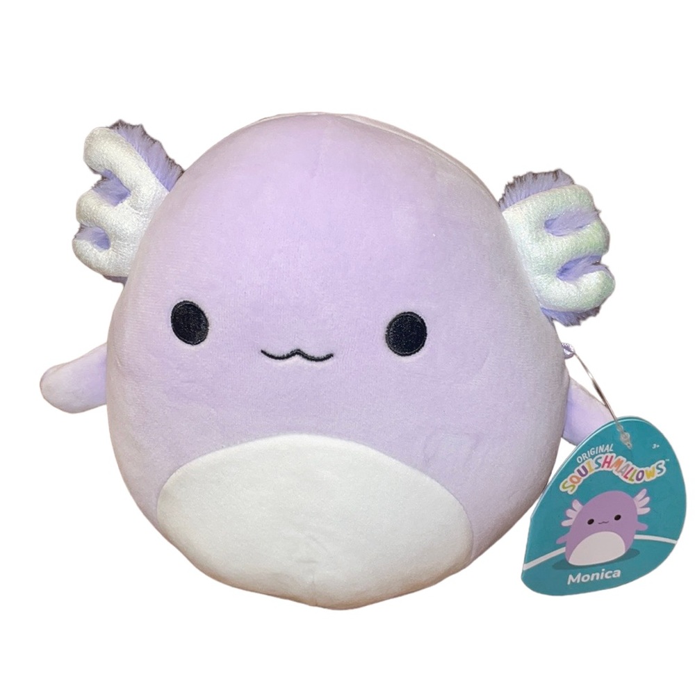 •SQUISHMALLOW•NWT 8" MONICA THE AXOLOTL SQUISH DATE 12-03-2020 S7 #733